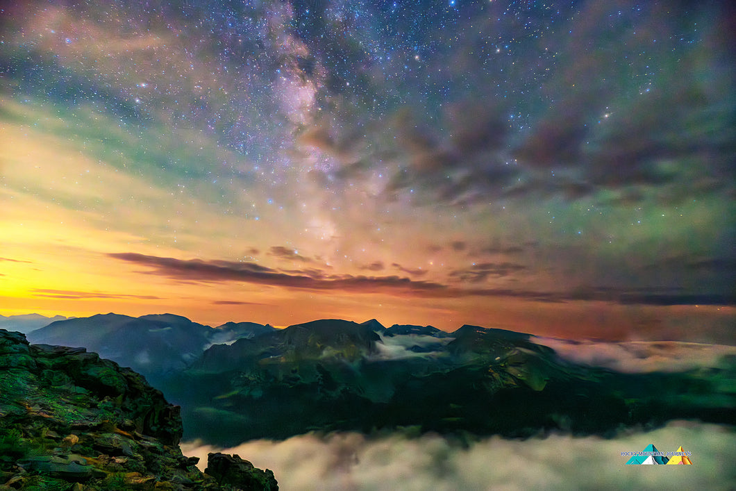 Milky Way above the clouds